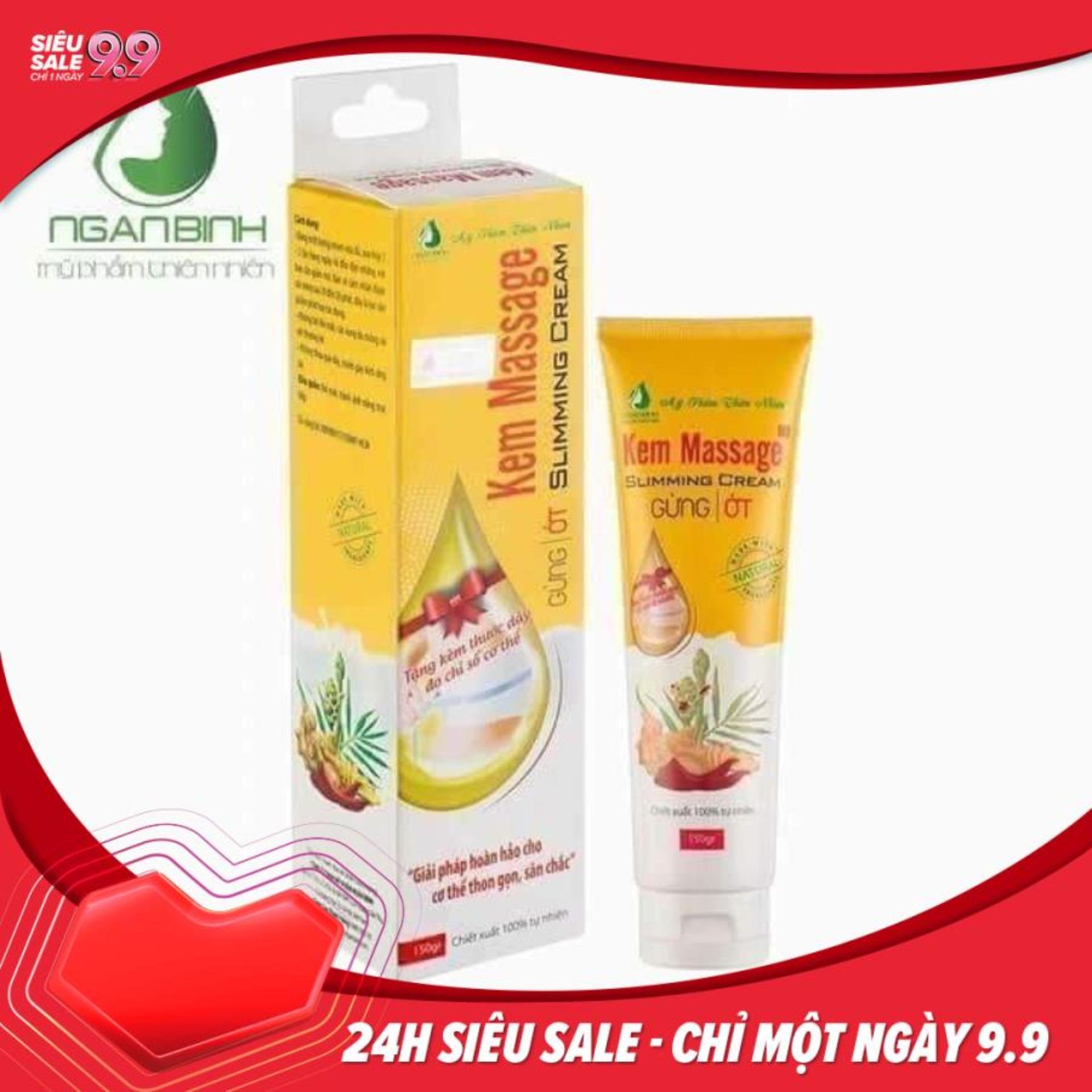 [HCM]Combo 10 tuýp kem tan mỡ Gừng Ngân Bình