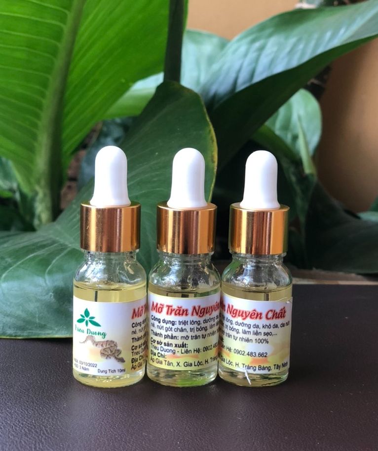 Mỡ trăn nguyên chất Triêu Dương - 10ml