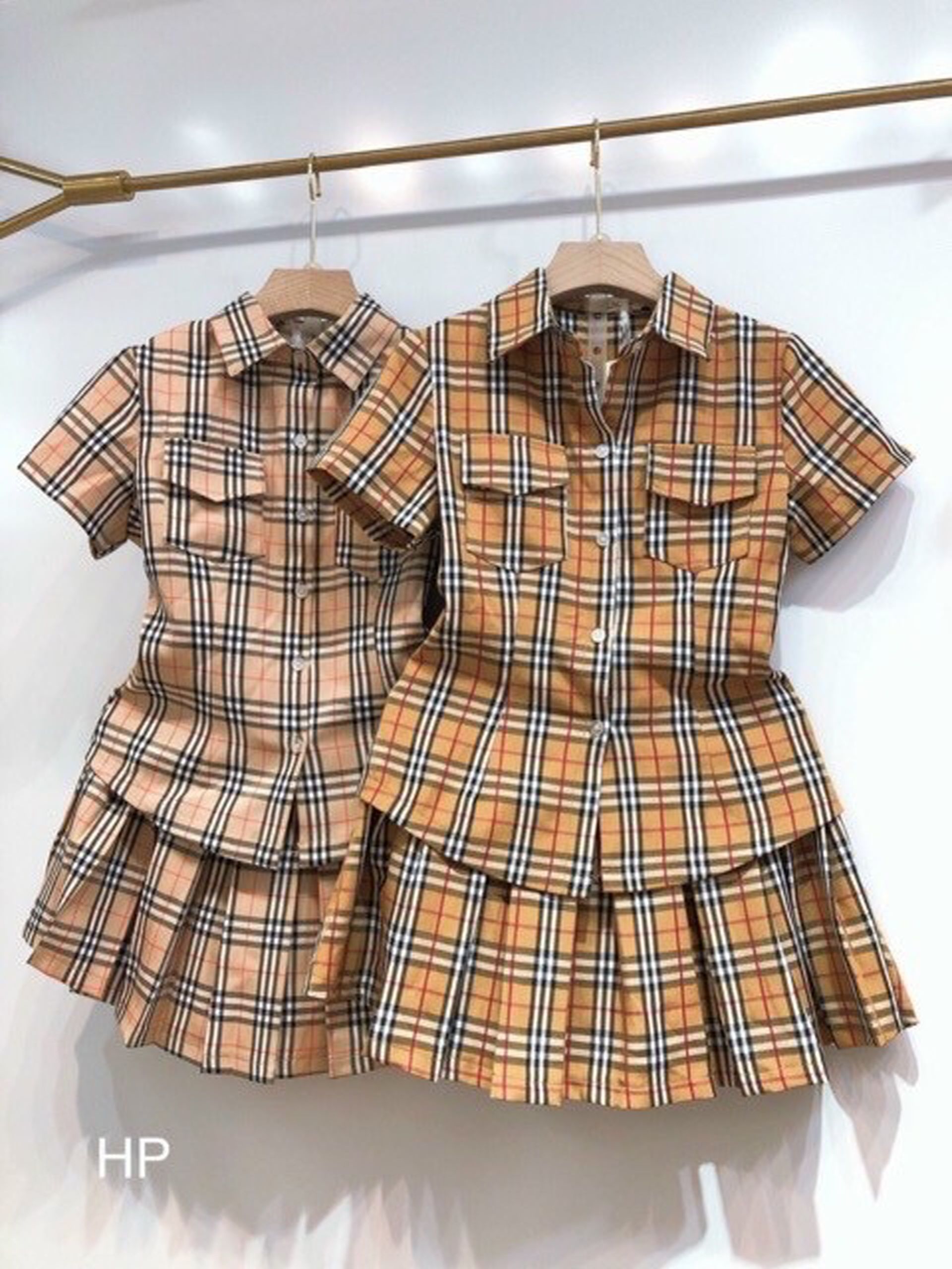 Hot 🔥🔥🔥 Set bộ caro siêu cưng (váy free size) - Ảnh thật