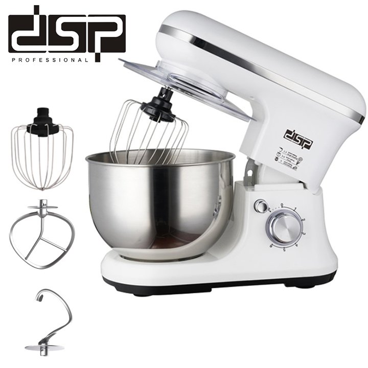 Máy trộn bột, đánh trứng cao cấp thương hiệu dsp km3043, dung tích 5.5 lít, công suất 1200w, 6 tốc độ đánh khác nhau