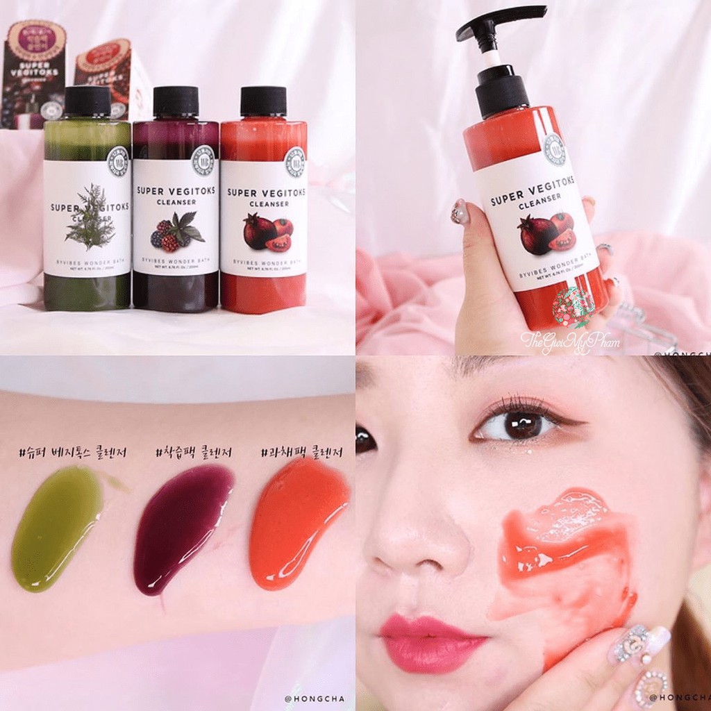 SỮA RỬA MẶT rau củ Super Vegitoks Cleanser thải độc 300ml