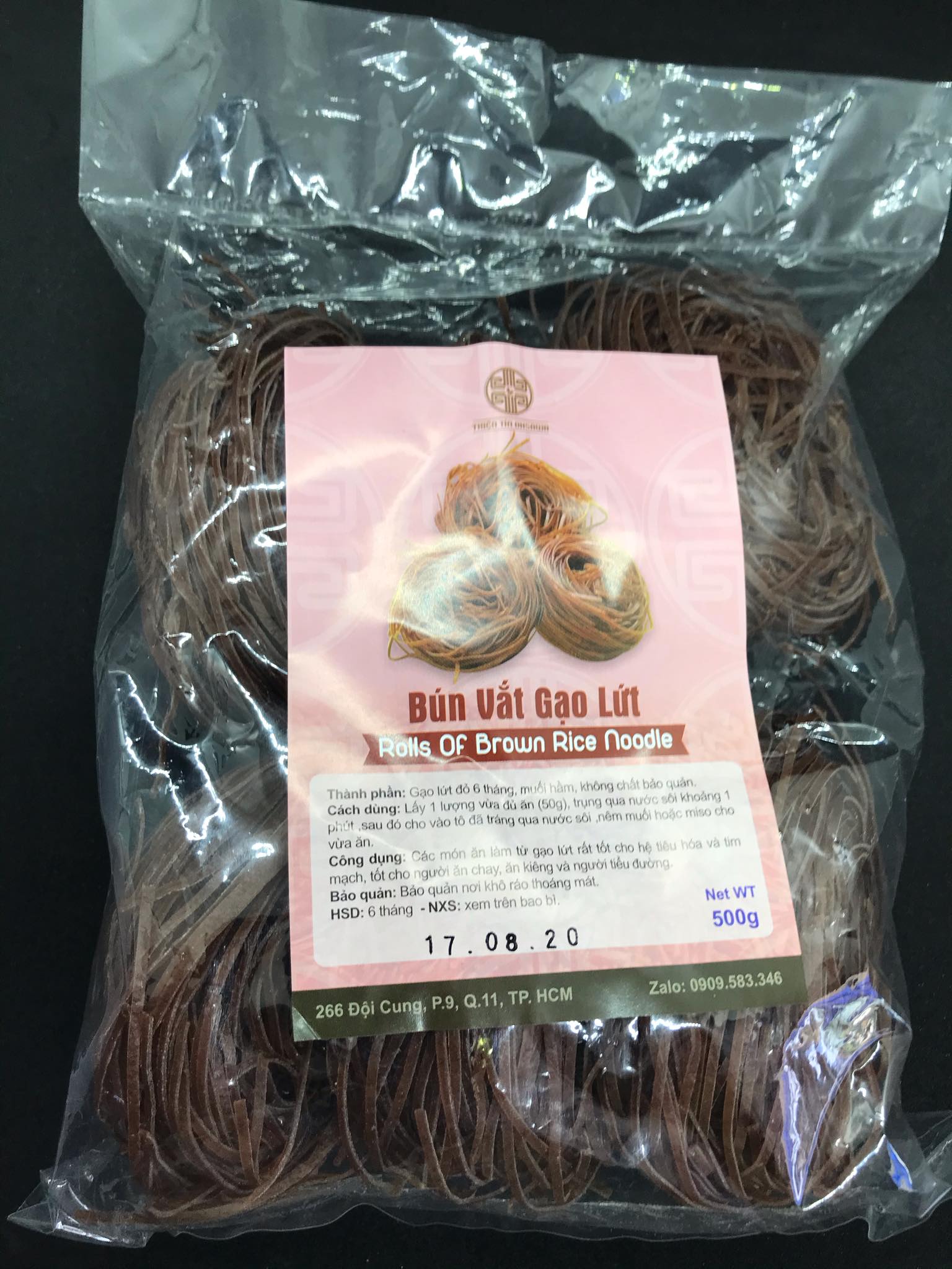 Bún vắt gạo lứt gói 500g