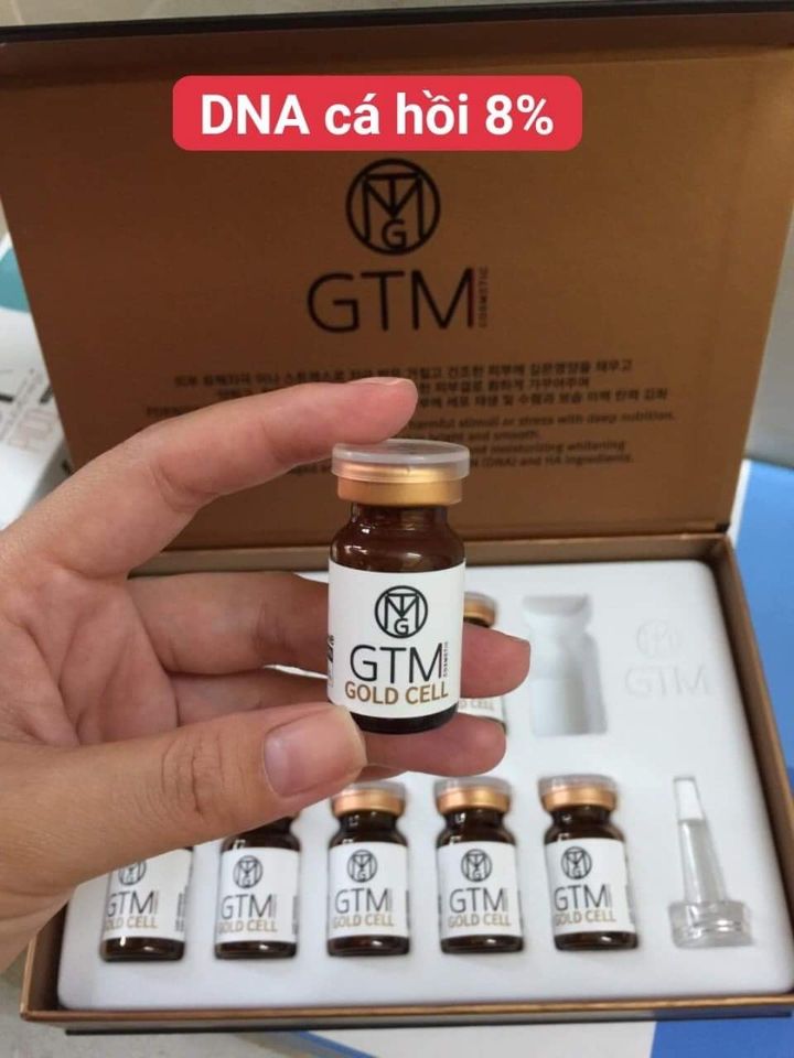 [HCM]Lẻ 1 lọ DNA GTM GOLD CELL cá hồi 8% căng bóng trắng sáng trẻ hóa da 3.3ml