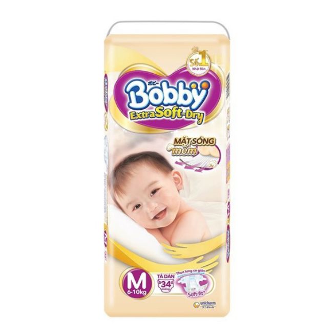 Tã dán Bobby cao cấp M34
