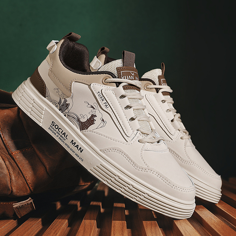 Giày Sneaker Nam, Giày Da Nam Thấp Cổ Da Lì - Mới Nhất 2023