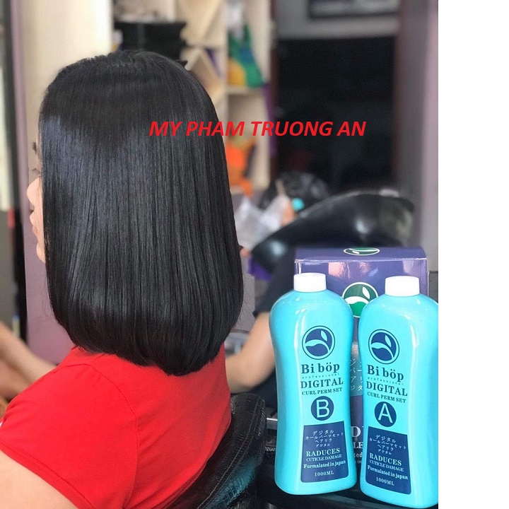 Kem duỗi ép tóc phục hồi bibop collagen