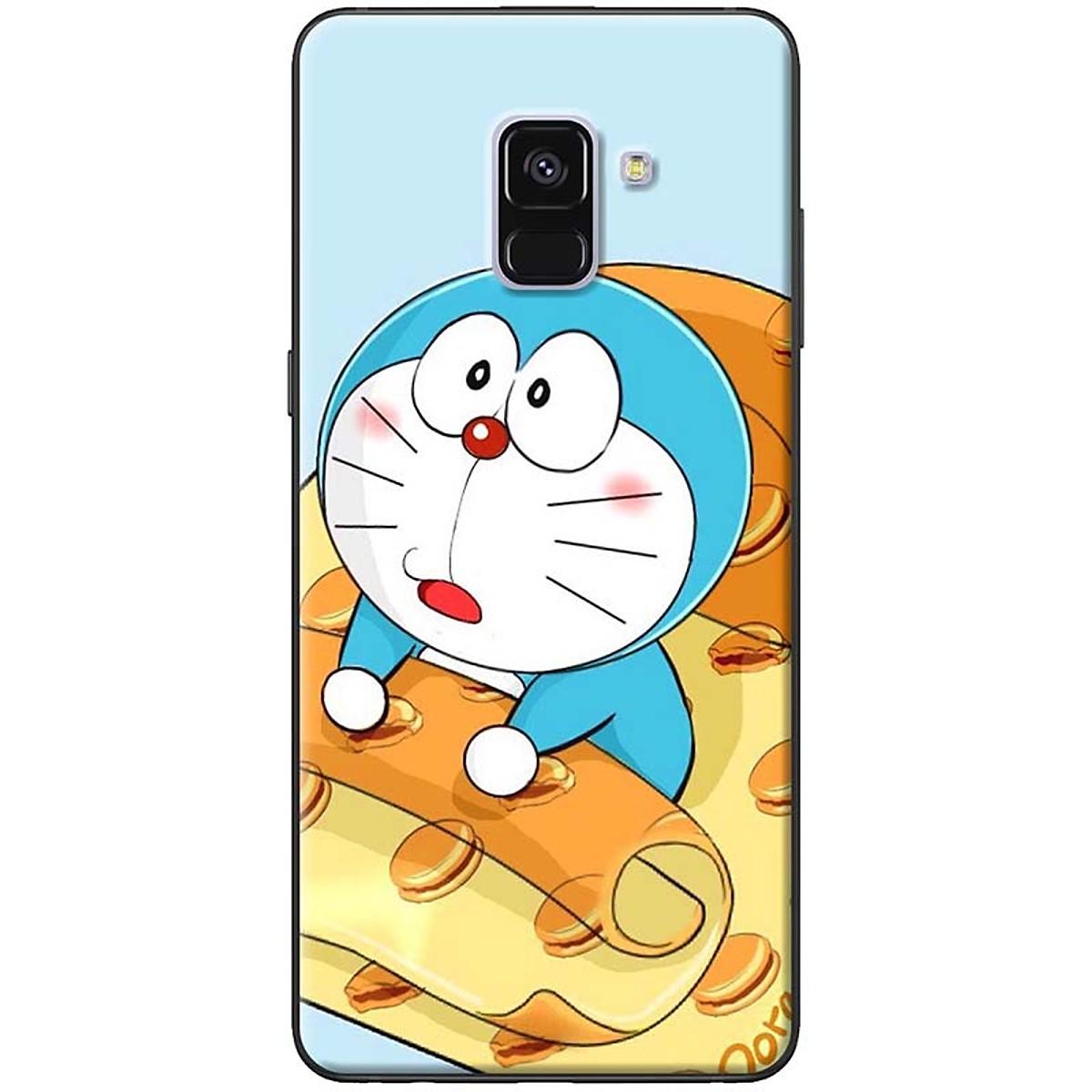 Ốp lưng dành cho Samsung Galaxy A8 Plus mẫu Doraemon thức giấc