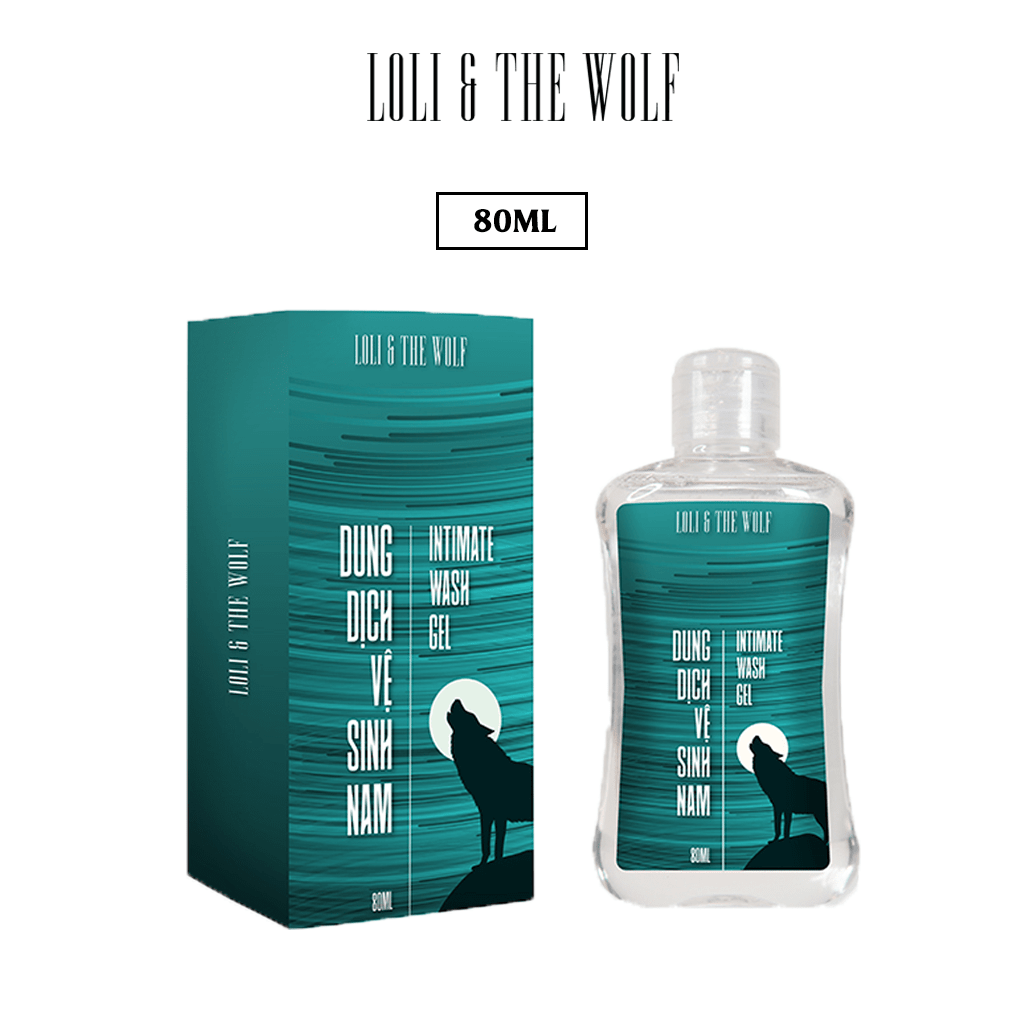 Dung dịch vệ sinh nam Loli & The Wolf dạng gel thành phần tự nhiên dịu nhẹ cho vùng kín nam - chai 80ml - Chính hãng- TS001
