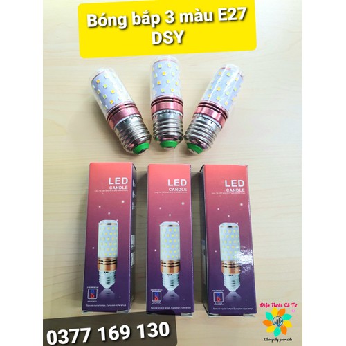 Bóng đèn LED Bóng Bắp 12W 3 màu E27