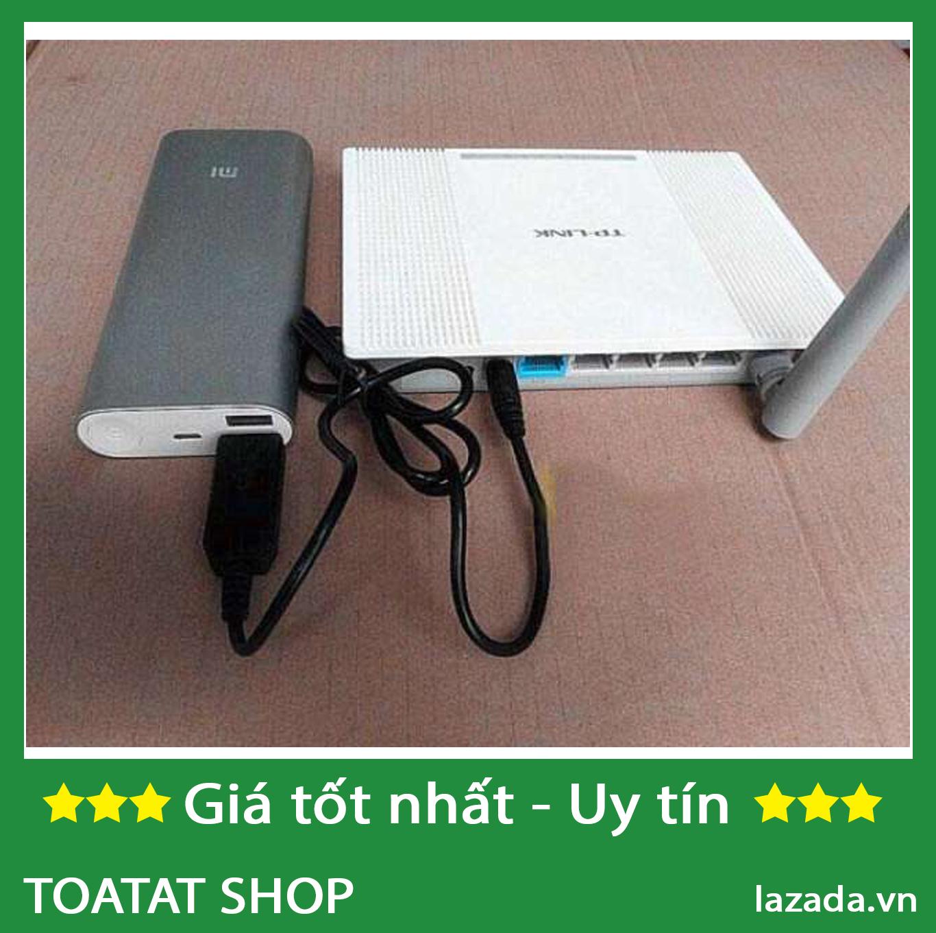 Cáp chuyển đổi điện áp từ cổng USB 5V sang 12V