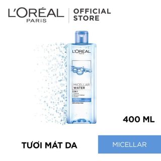 Nước tẩy trang cho mọi loại da L Oreal Paris 3-in-1 Micellar Water 400ml thumbnail