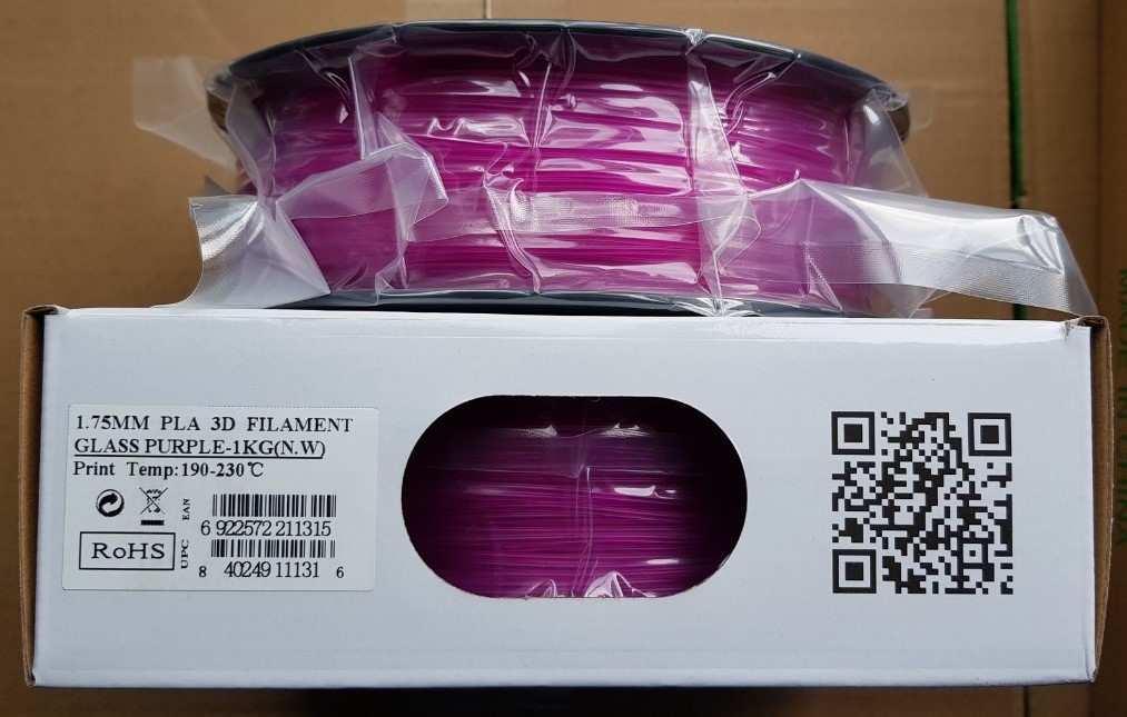 Filament 3D Printing ESUN PLA Transparent 1kg/Roll