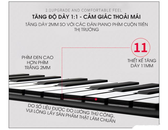 Online Mall - Đàn Piano Phím Cuộn Cao Cấp