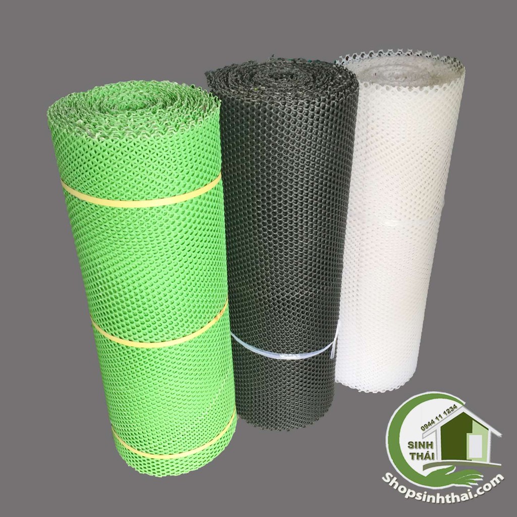 [HCM]Lưới nhựa mắt cáo - [1 mét x khổ 1 mét] - lưới lỗ tròn làm hàng rào làm chuồng che chắn côn trùng gia súc- chọn màu