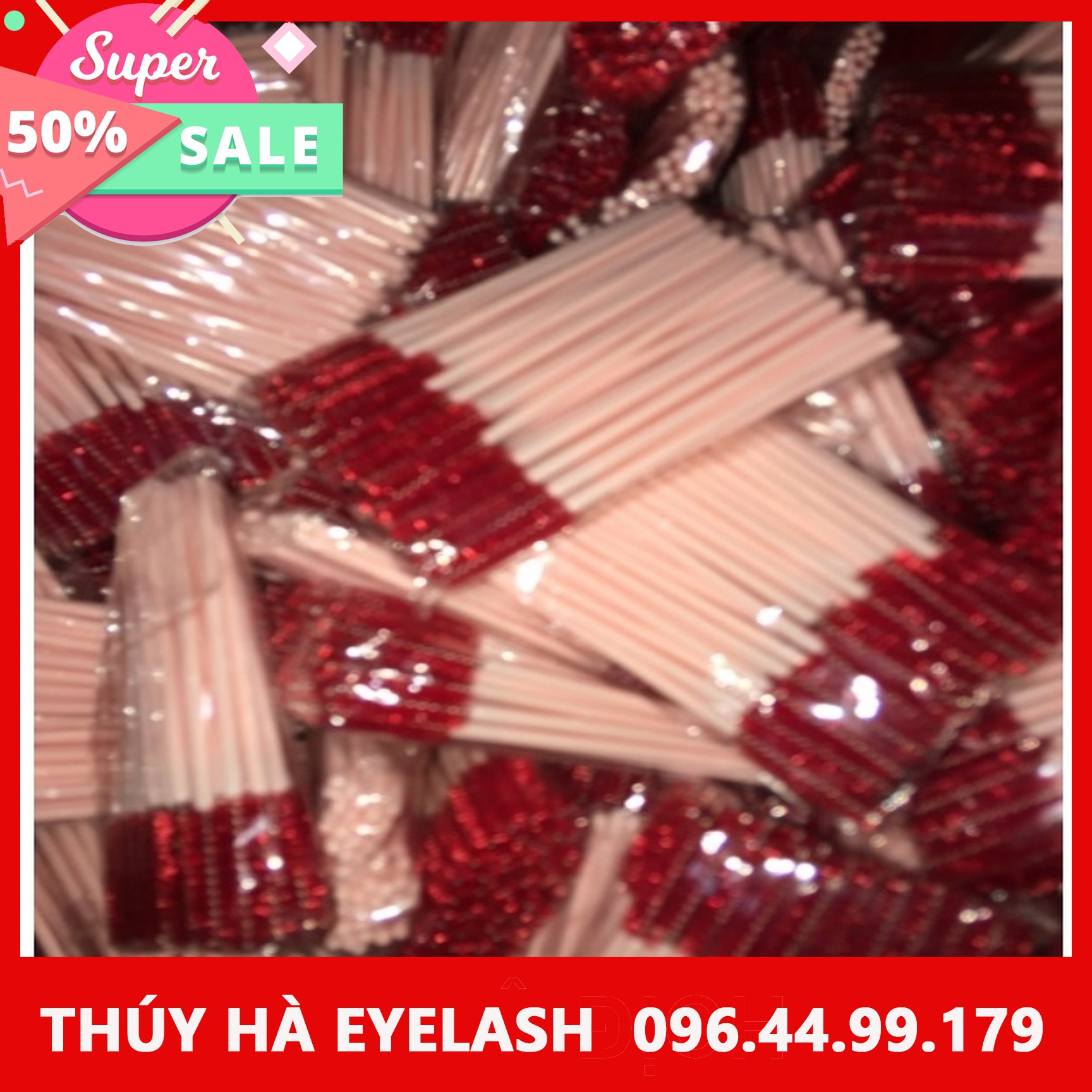 [HCM]Chổi chải mi nối ( BỊCH 50 CÂY)_dụng cụ nối mi_THÚY HÀ