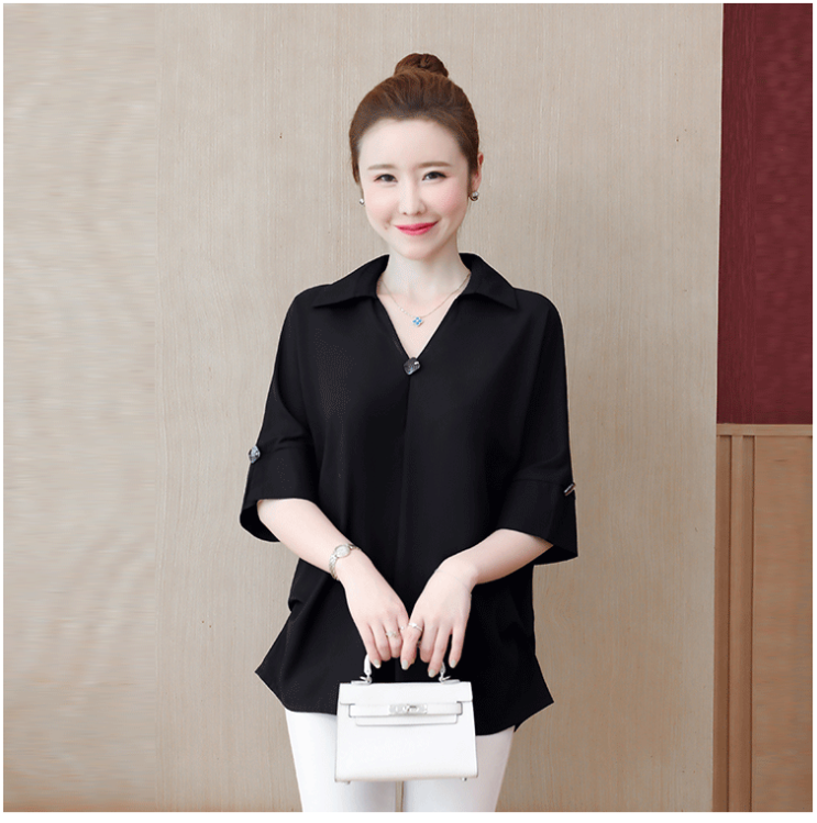 ÁO SƠ MI NỮ TAY CÁNH DƠI A5230
