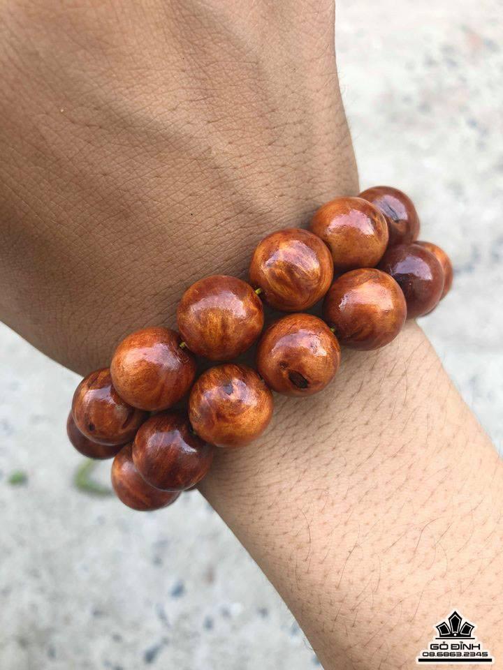[HCM]Vòng phong thủy gỗ Huyết Long 12ly