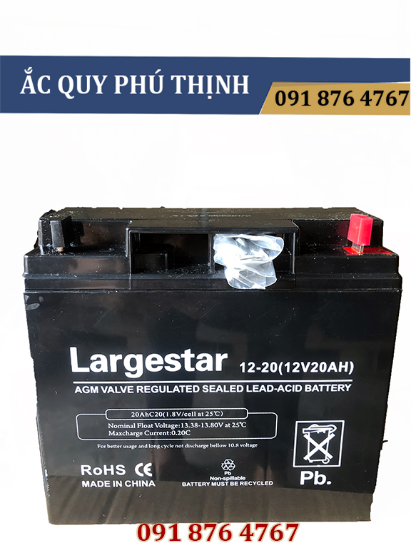 Ắc quy  12V-20Ah Largestar -  Dùng Cho Bộ Lưu Điện UPS