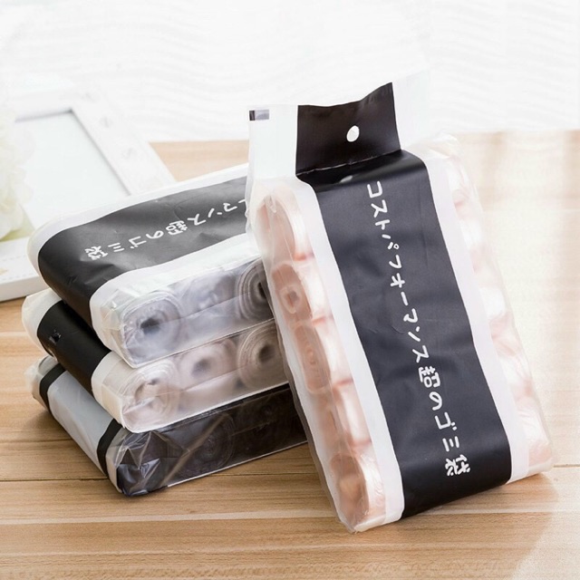 Set 5 cuộn túi đựng rác tự hủy xuất nhật