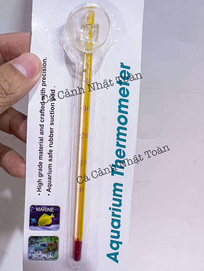 Nhiệt Kế Thủy Kế Đo Nhiệt Độ Bể Cá Cảnh (Hít Vào Bể)