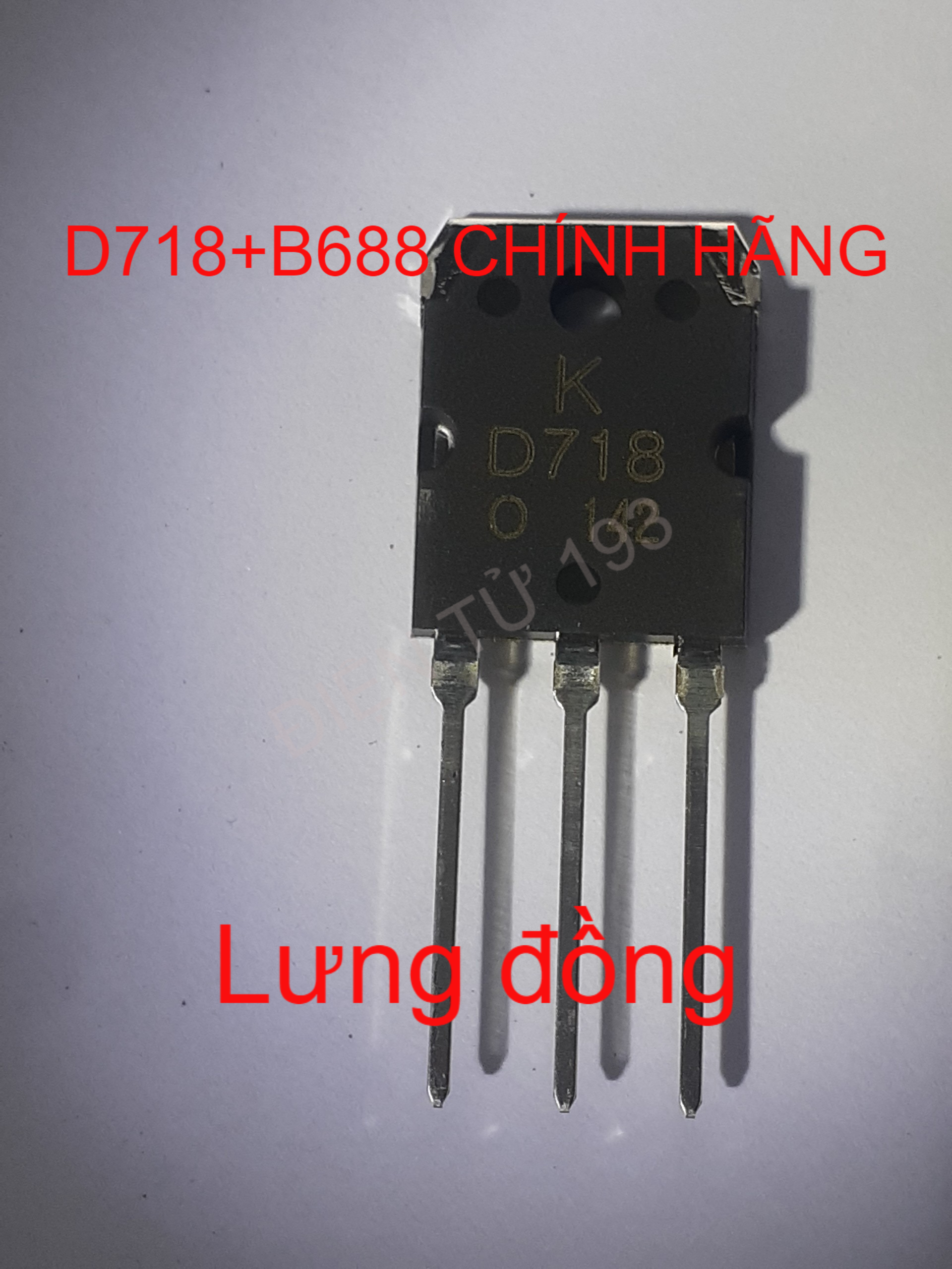 Cặp Sò D718-B688 CHÍNH HÃNG KEC mới 100% (Lưng Bóng)
