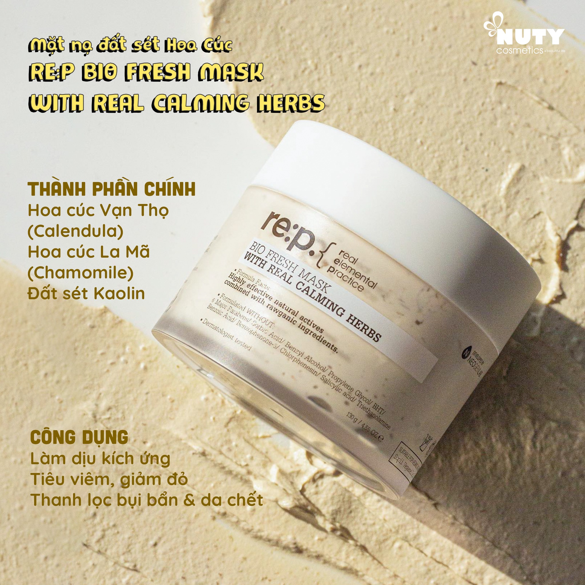 Mặt Nạ Đất SétRE:P Bio Fresh Mask (130g)