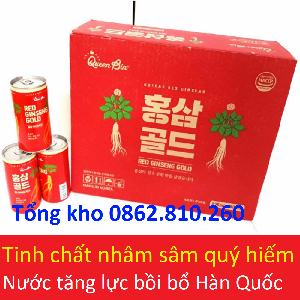Lon nước hồng sâm hàn quốc red ginseng gold 175ml (pocheon Dongnam Nonghyup linh chi nhung hưu đông trùng hạ thảo) [HÀNG MỚI VỀ]