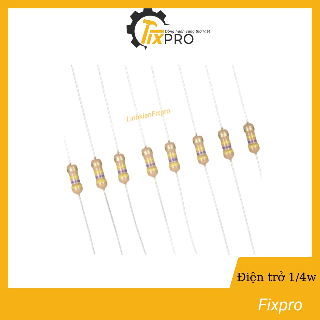 Điện trở 5R1 1/4W túi 100c.