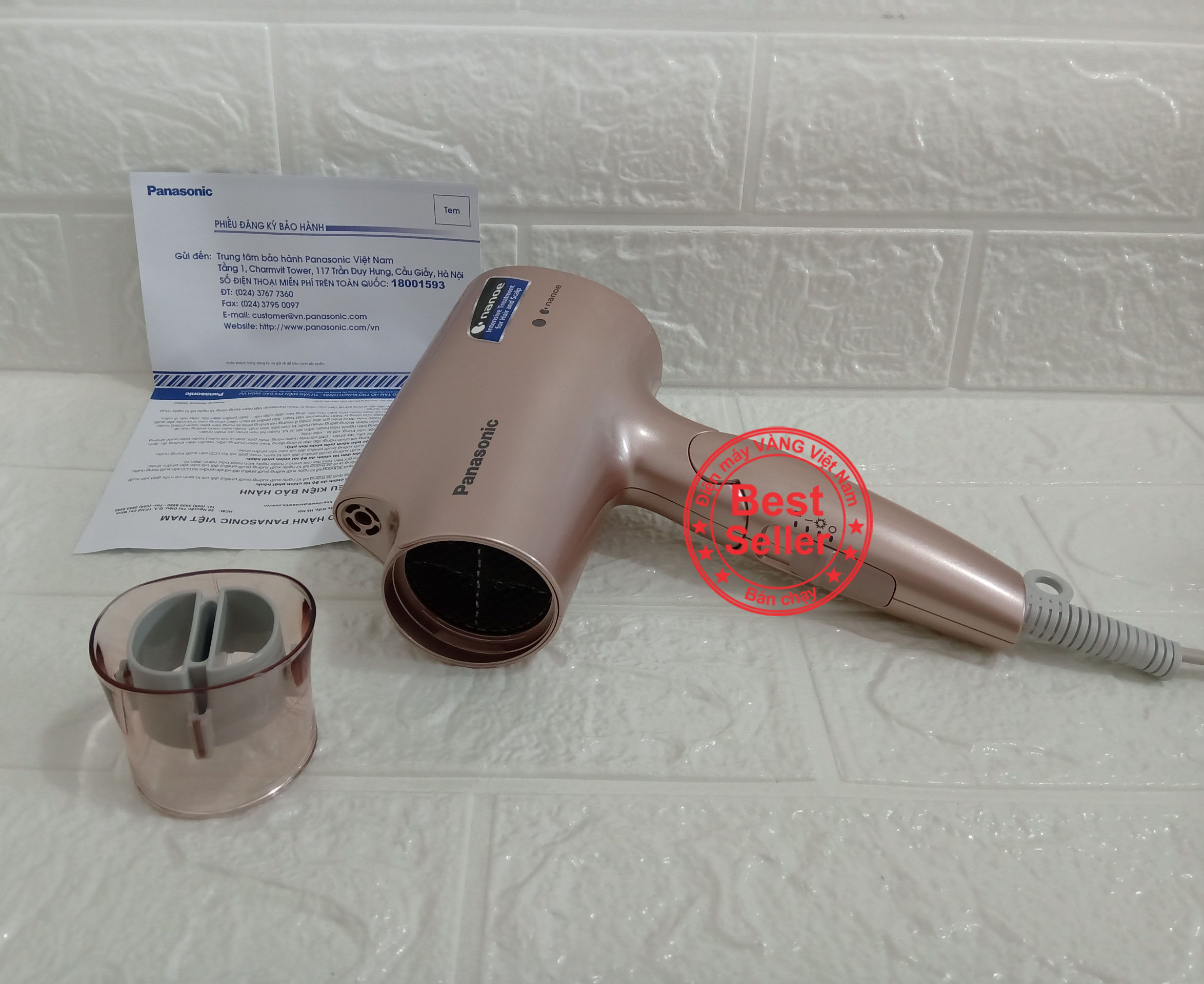 Máy sấy tóc công nghệ Nanoe bảo vệ tóc Panasonic EH-NA27PN645