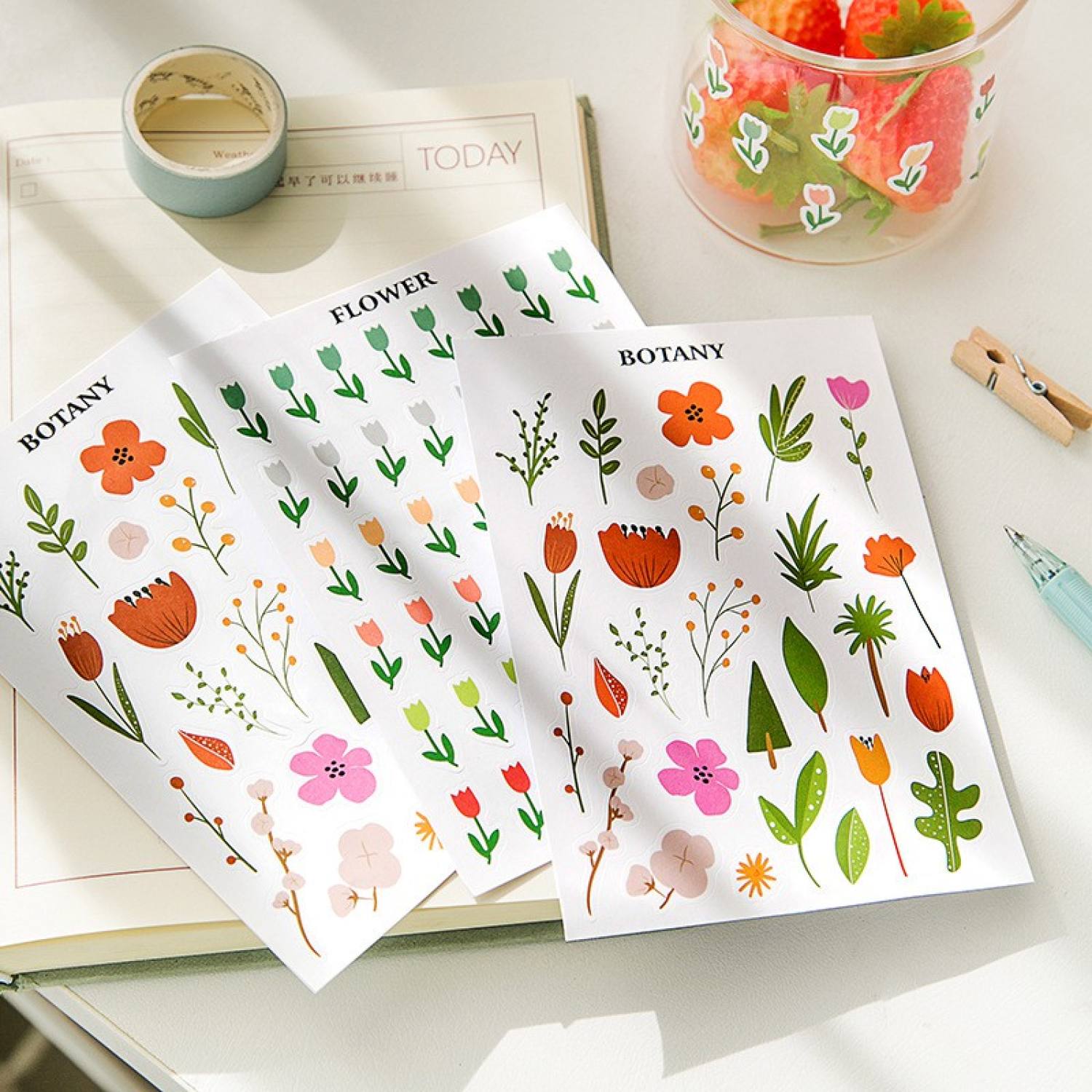 Sticker dán sổ sticker dán họa tiết dễ thương