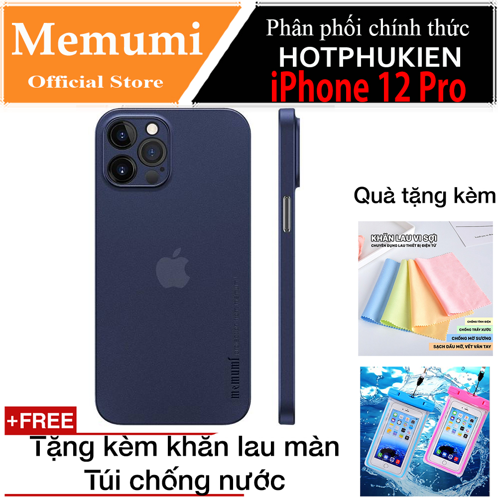 [HCM] Cover protect camera for iPhone 12 Pro (6.1 inch) brand memumi ultra thin 0.3mm anti-scrape anti-dust (gift bag waterproof and khắn screen wipe super Clean)-distribution by hotphukien kgg-088