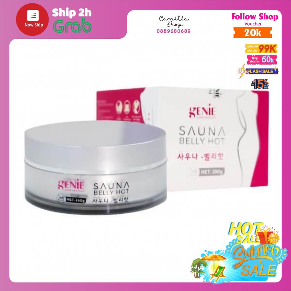Kem tan mỡ GENIE SAUNA BELLY HOT (HCM)