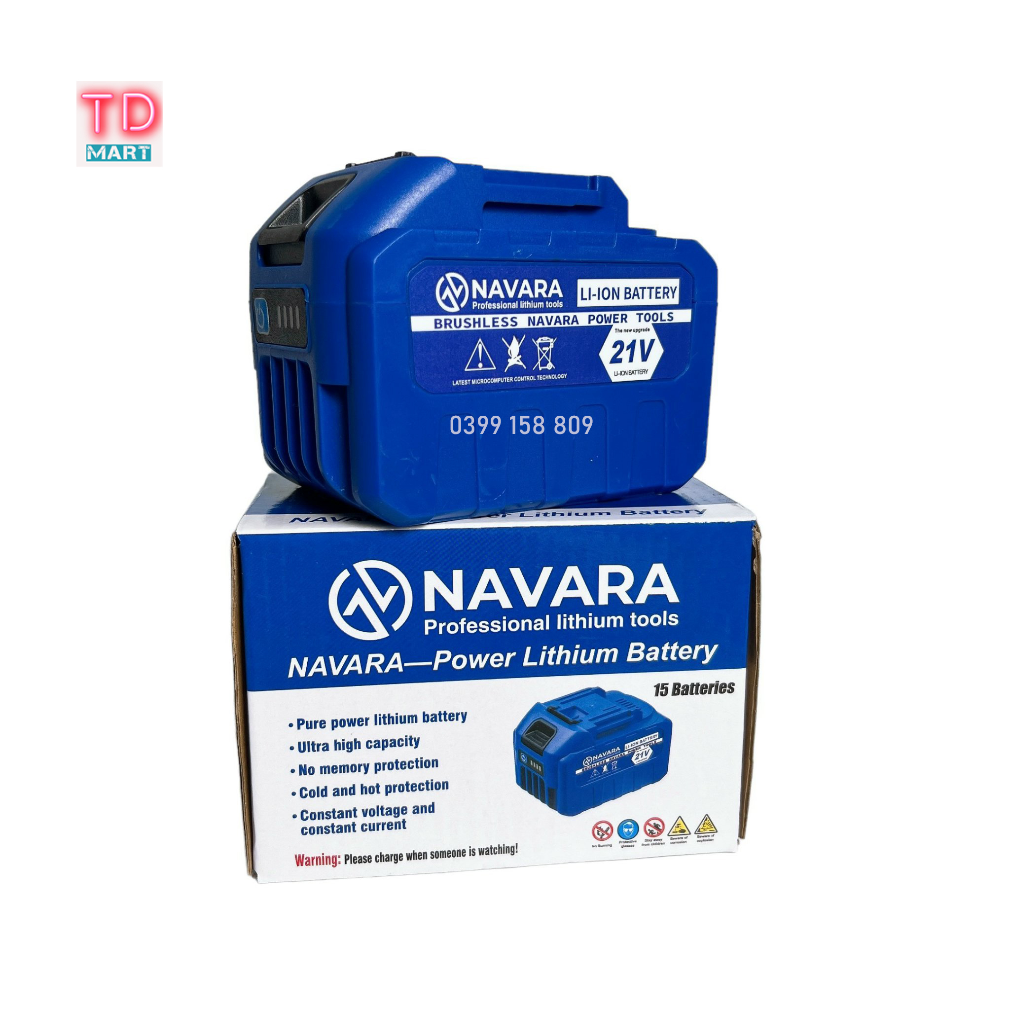 Pin 15 Cell Navara dùng cho máy khoan, máy mài chân pin phổ thông
