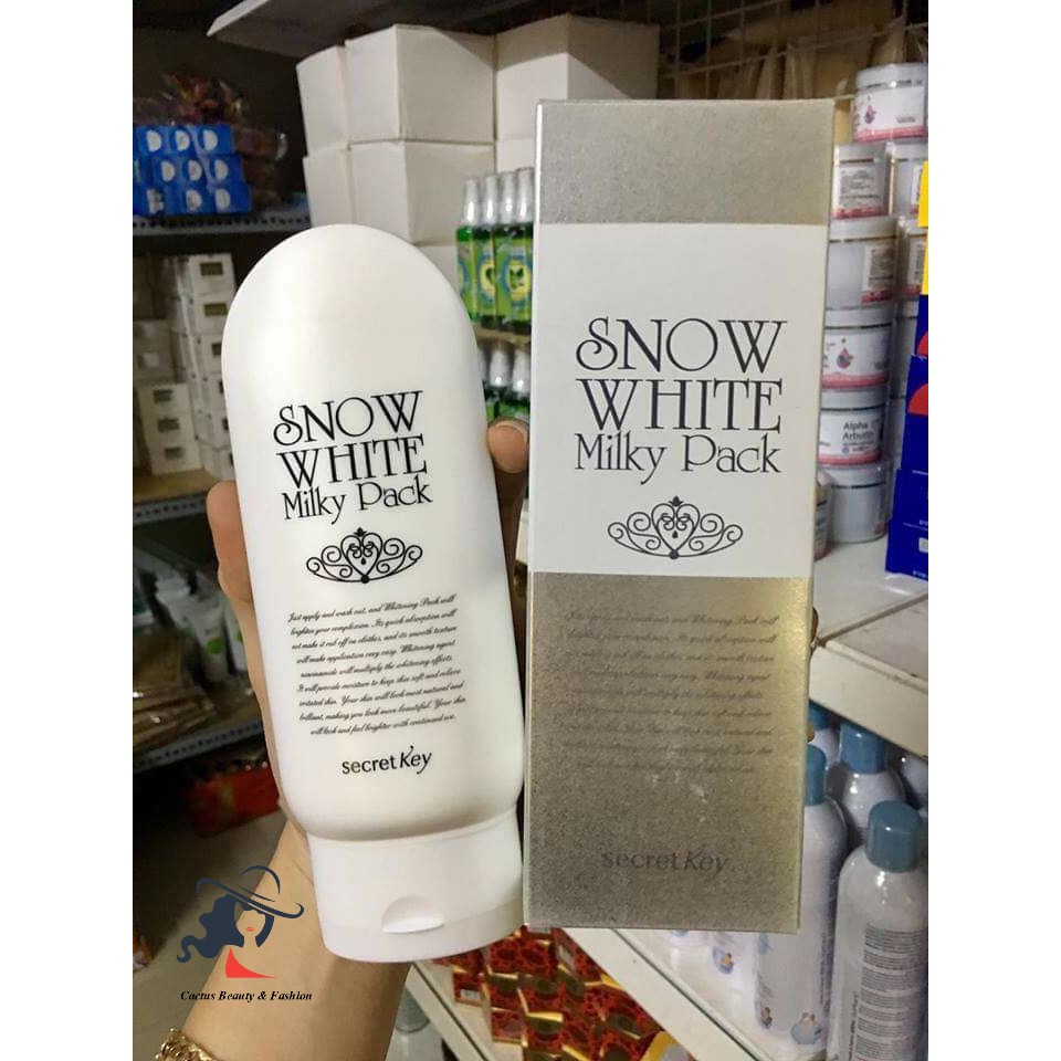 Kem ủ toàn thân secret key snow white milky mẫu mới 200ml