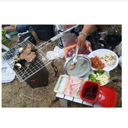 Bếp nướng kiêm mồi than gấp gọn Campingmoon MT-18