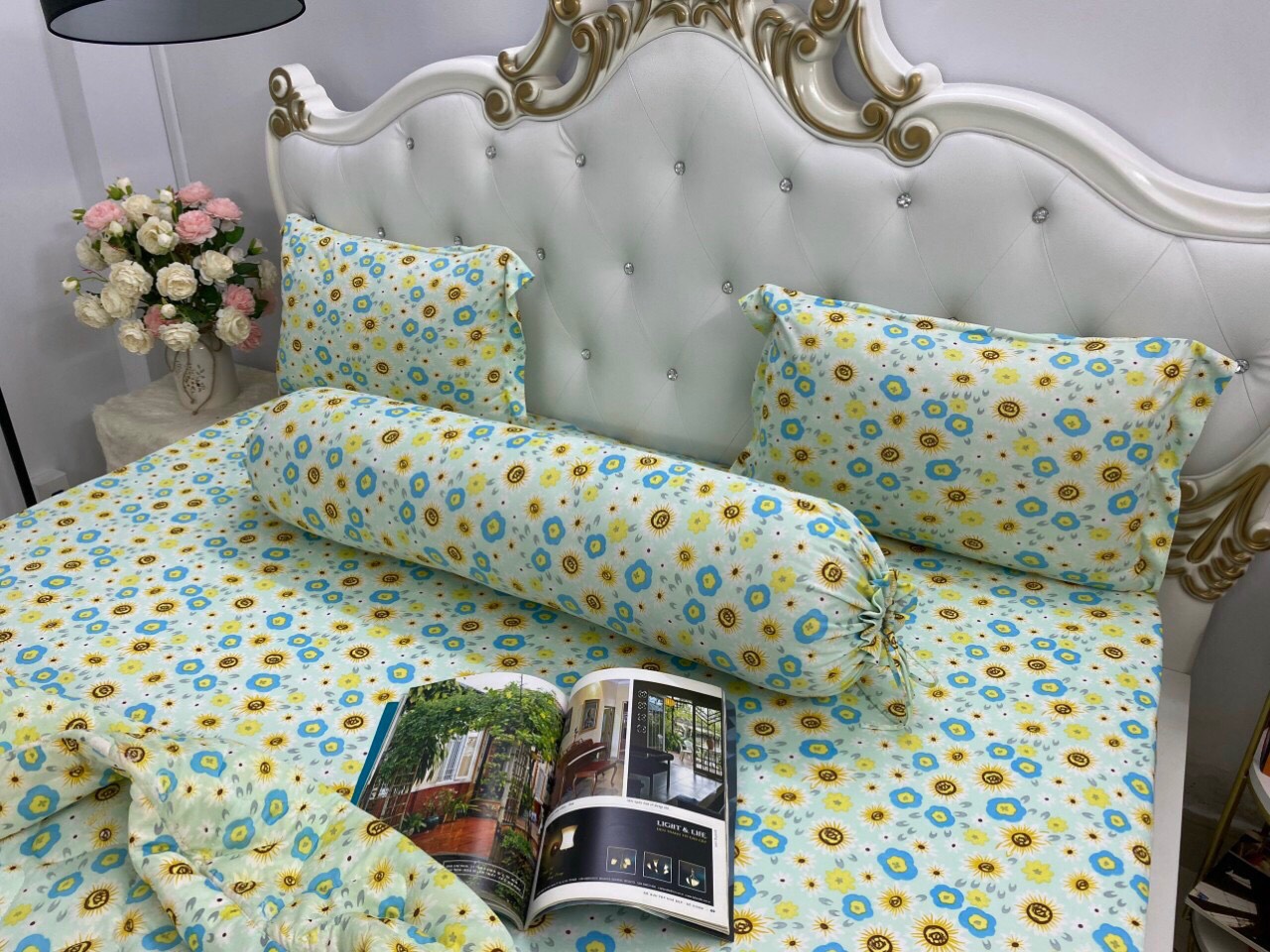 [Hcm]High-Quality Korean Elastic Pillowcase Set {4 Pieces} All Sizes