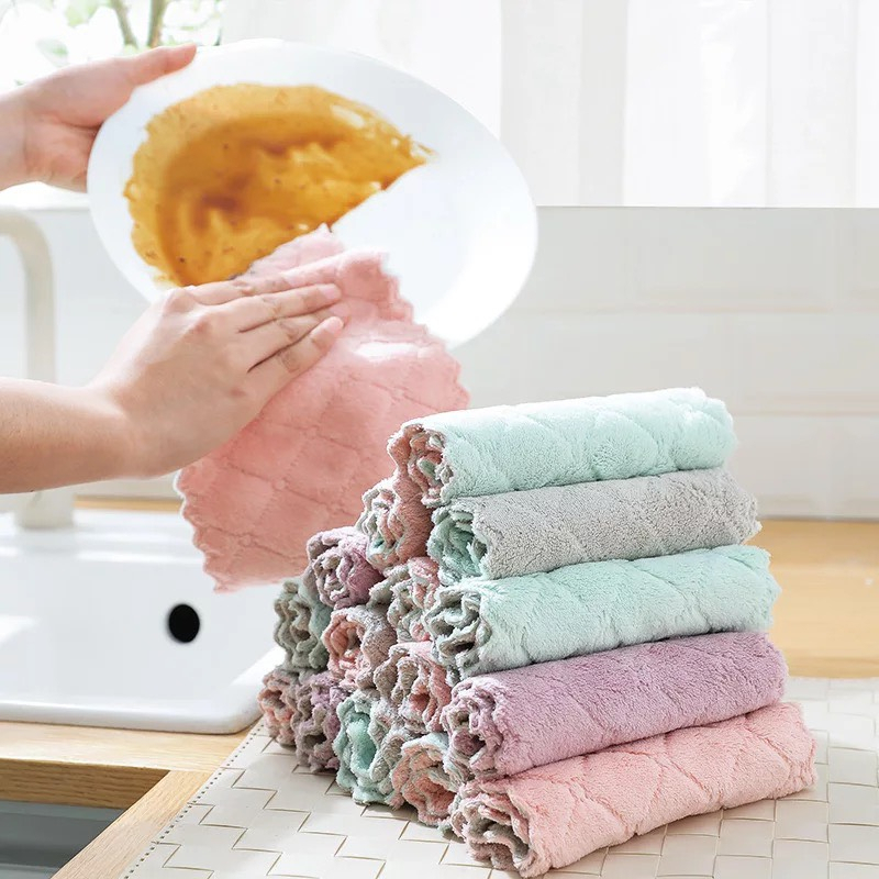 Set 10 Khăn Lau Bếp, Lau Đa Năng Siêu Thấm