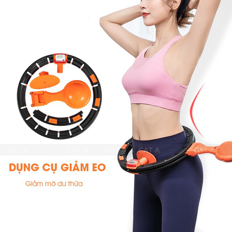 (Sale Giá Sốc) Vòng Lắc Eo Thông Minh Hula Hoop, Đánh Bay Bụng Mỡ, Giảm mỡ bụng, điều hòa nhịp tim, massage cơ bụng, tiện lợi sử dụng, Chỉ 10 Phút Mỗi Ngày, Dáng Đẹp Eo Thon