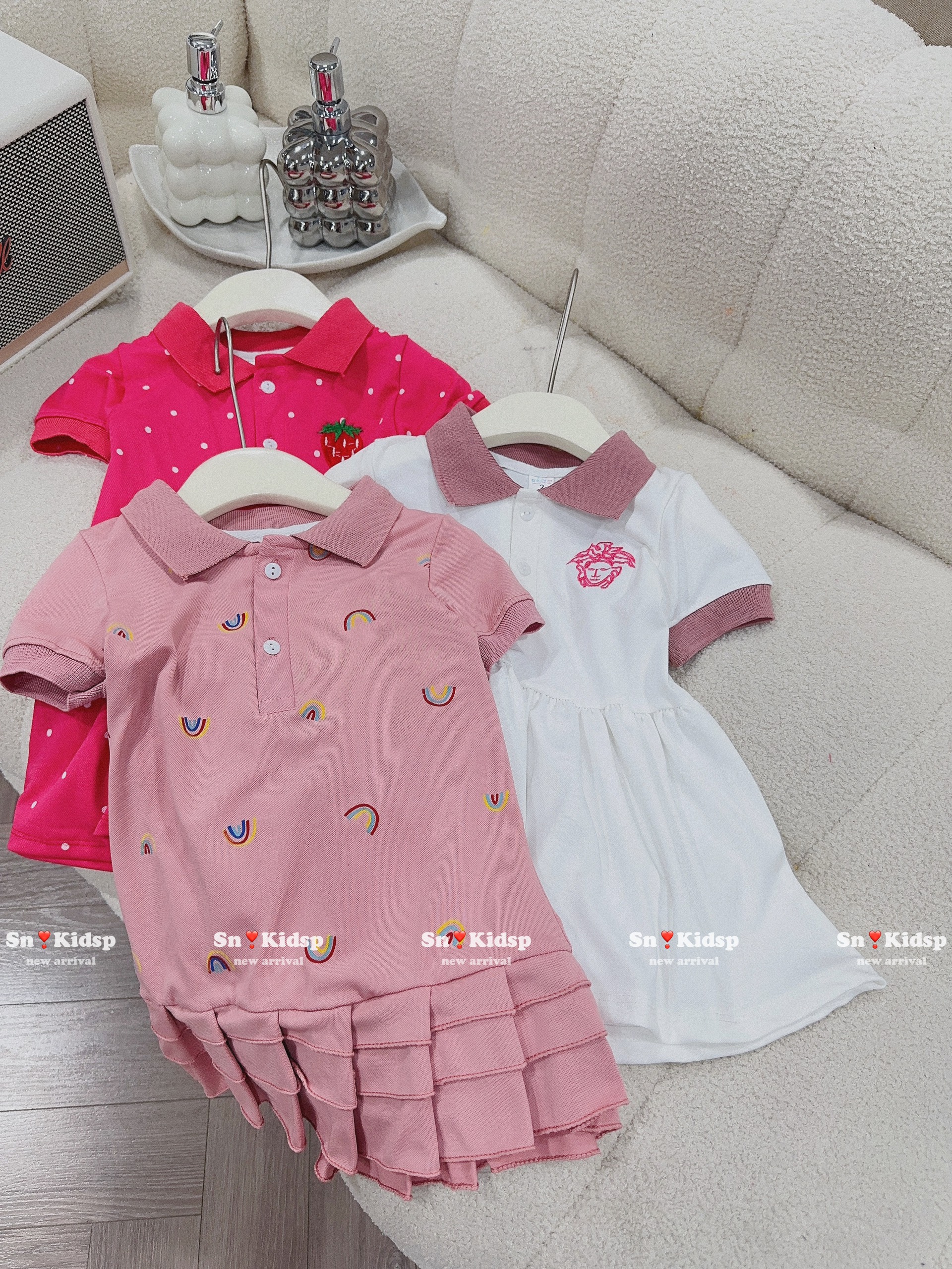 Váy polo mẫu đuôi cá cho bé gái