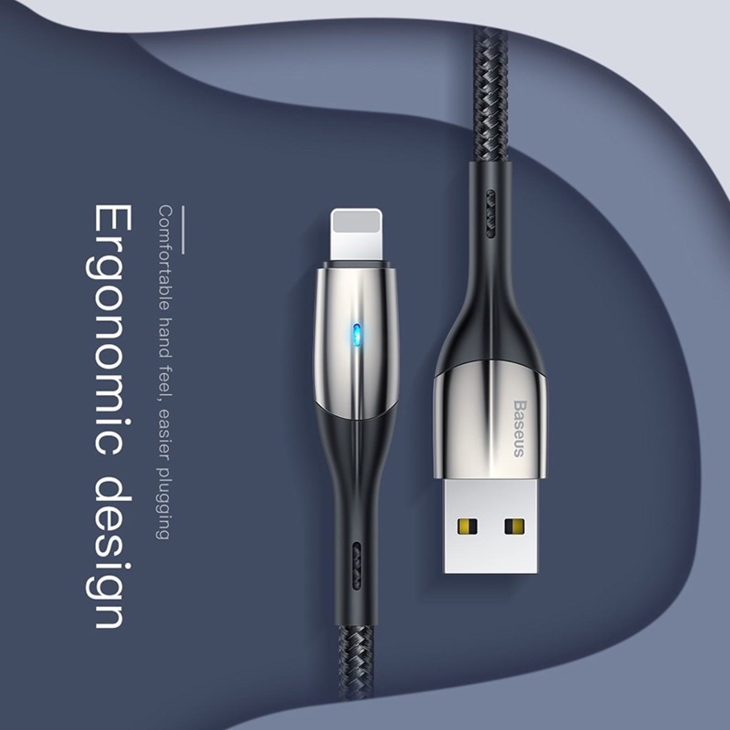 Cáp sạc iρhone Baseus Horizontal 2.4A Cáp lightning truyền dữ liệu tốc độ cao