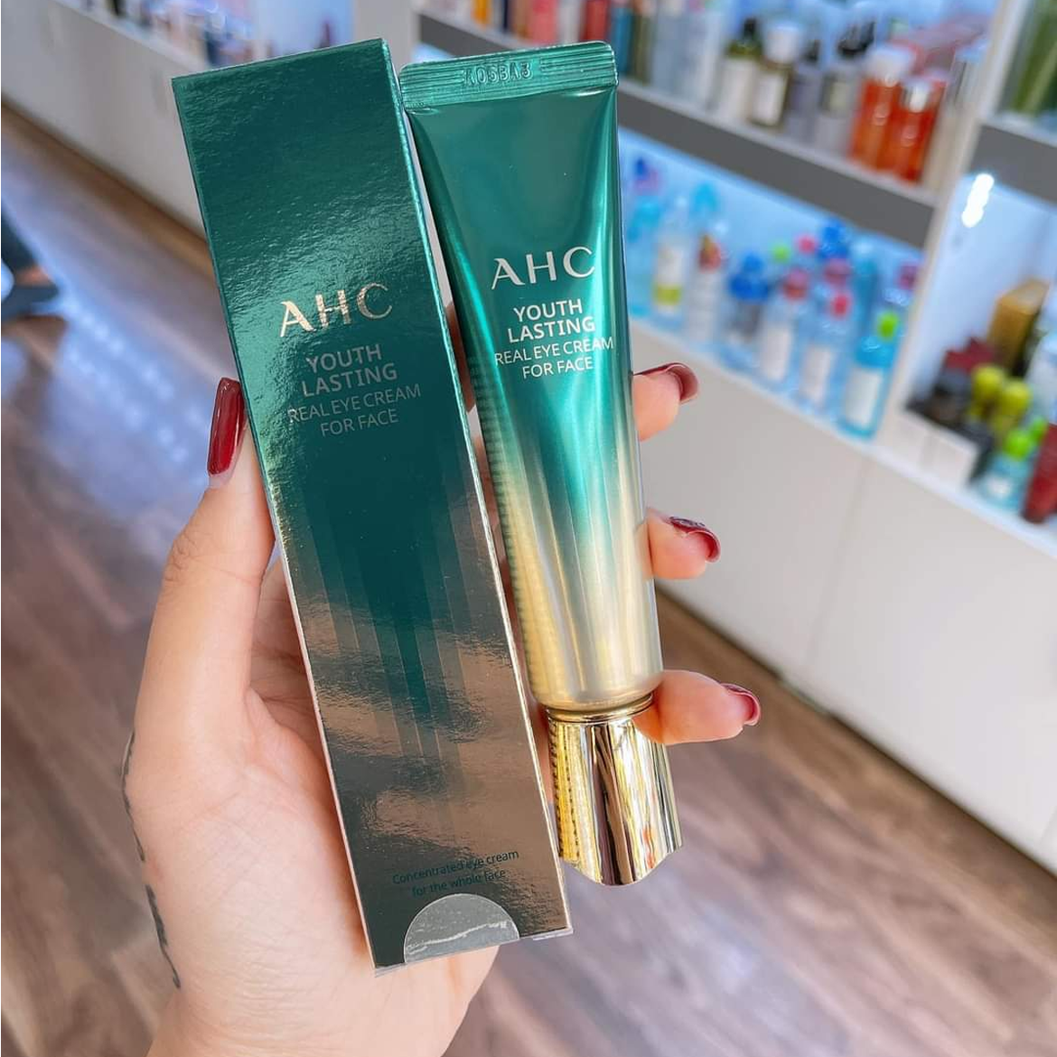 [Mẫu Mới 2021] Kem Mắt AHC Xanh Lá Youth Lasting 30ml