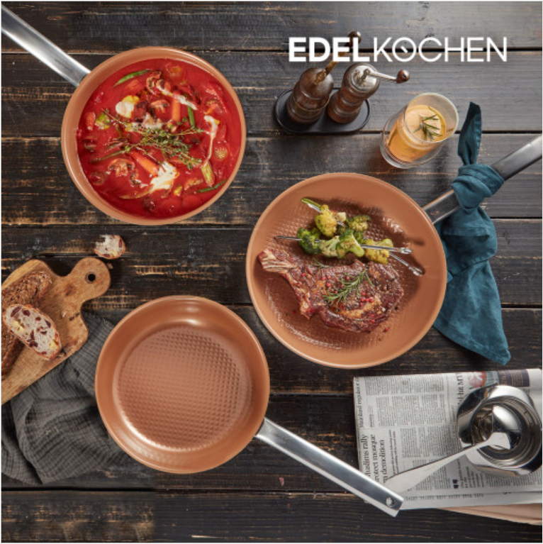 Chảo chống dính Edelkochen Easy Prism Copper