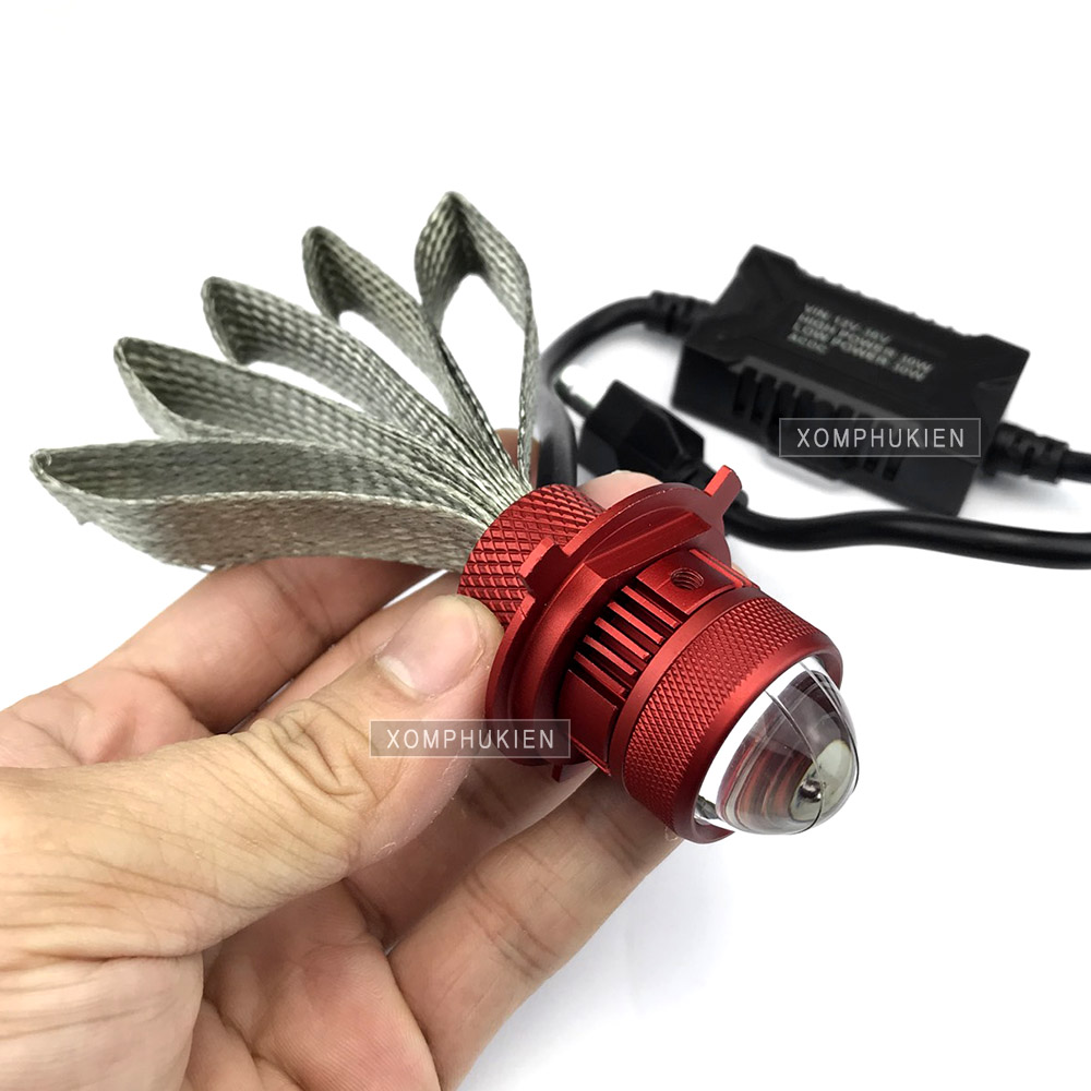 [HCM]Đèn Pha Bi Cầu Ruby Cos Vàng  Pha Trắng [ 1 Chiếc ]