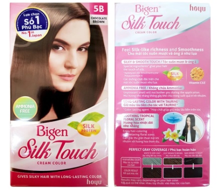 [HCM]Kem Nhuộm Tóc Bigen Silk Touch #5B Nâu Sôcôla