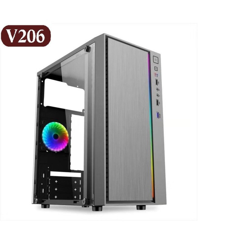 Bảng giá Vỏ Case VSP V206 có LED RGB - tích hợp USB 3.0 nhỏ gọn đẹp Phong Vũ