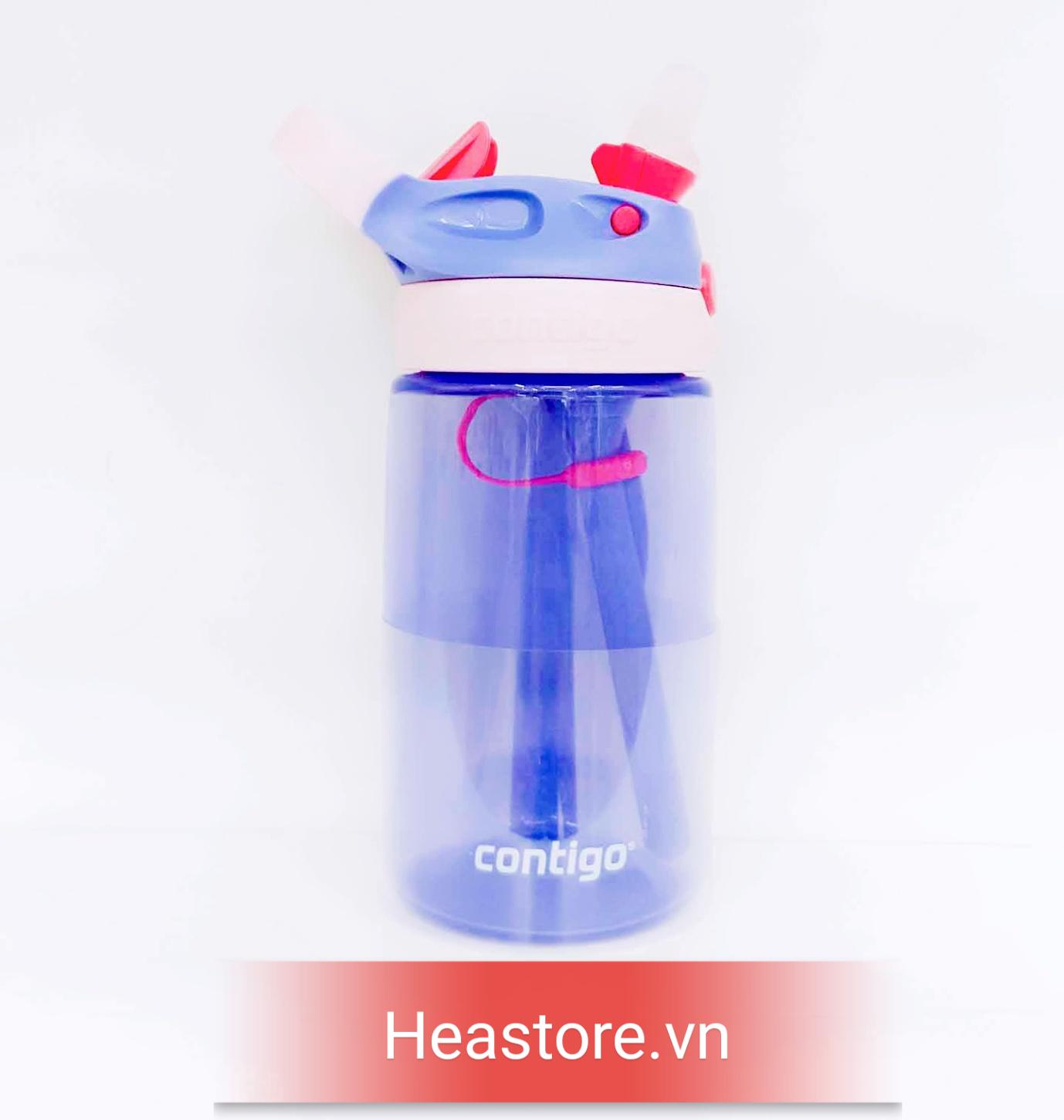 BÌNH NƯỚC Contigo Gizmo Kids Spill-Proof Flip ( TÍM NHẠT )