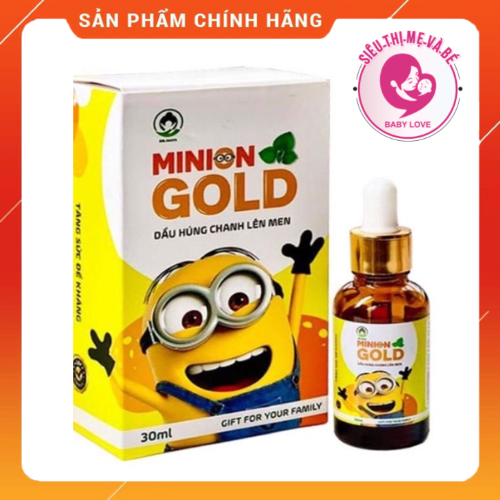 Dầu húng chanh minion - hết ho hết sổ mũi hết ốm vặt chai 30ml