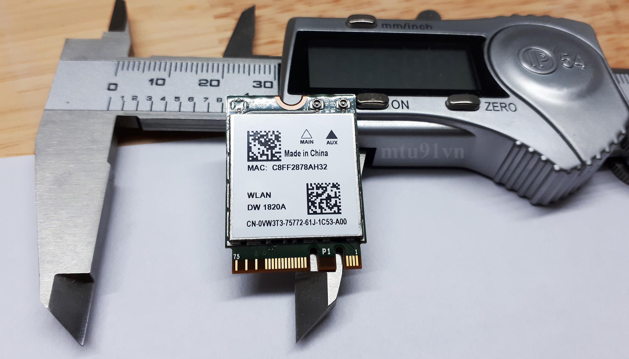 Card WiFi Laptop Broadcom BCM94350z DW1820A M.2 / NGFF