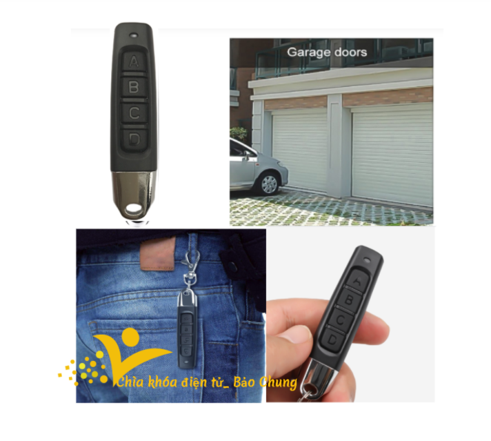 Điều khiển cửa cuốn tần số 433 học lệnh mẫu mới