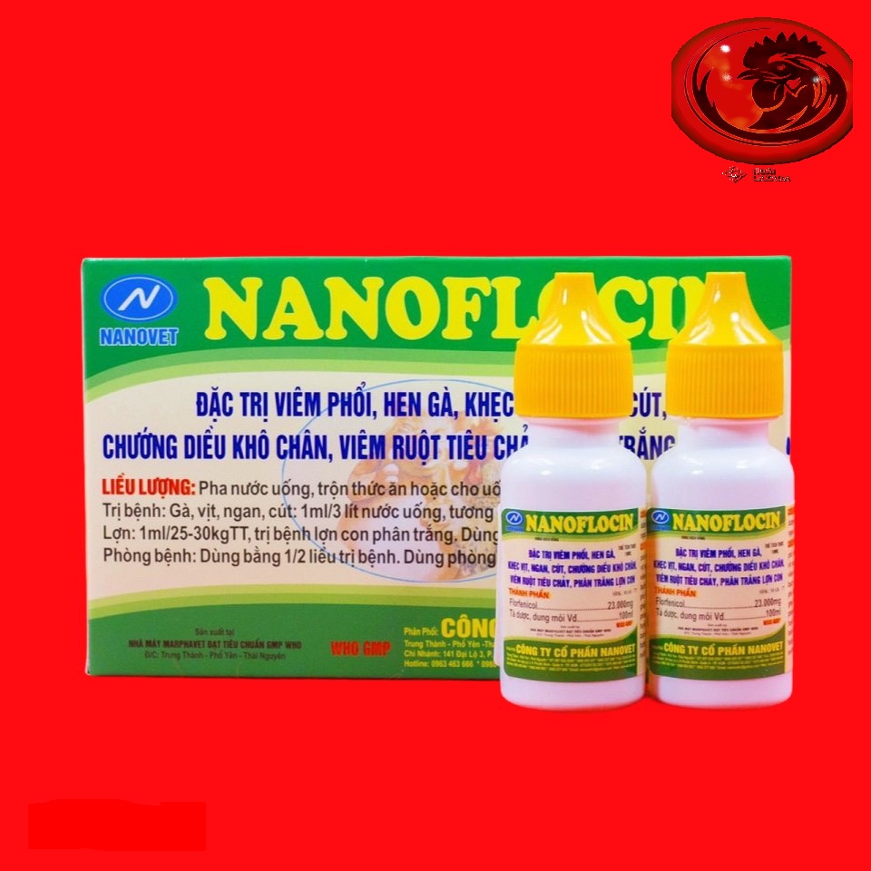 NANOFLOCIN 1 HỘP 10 HỦ CHO gà đá